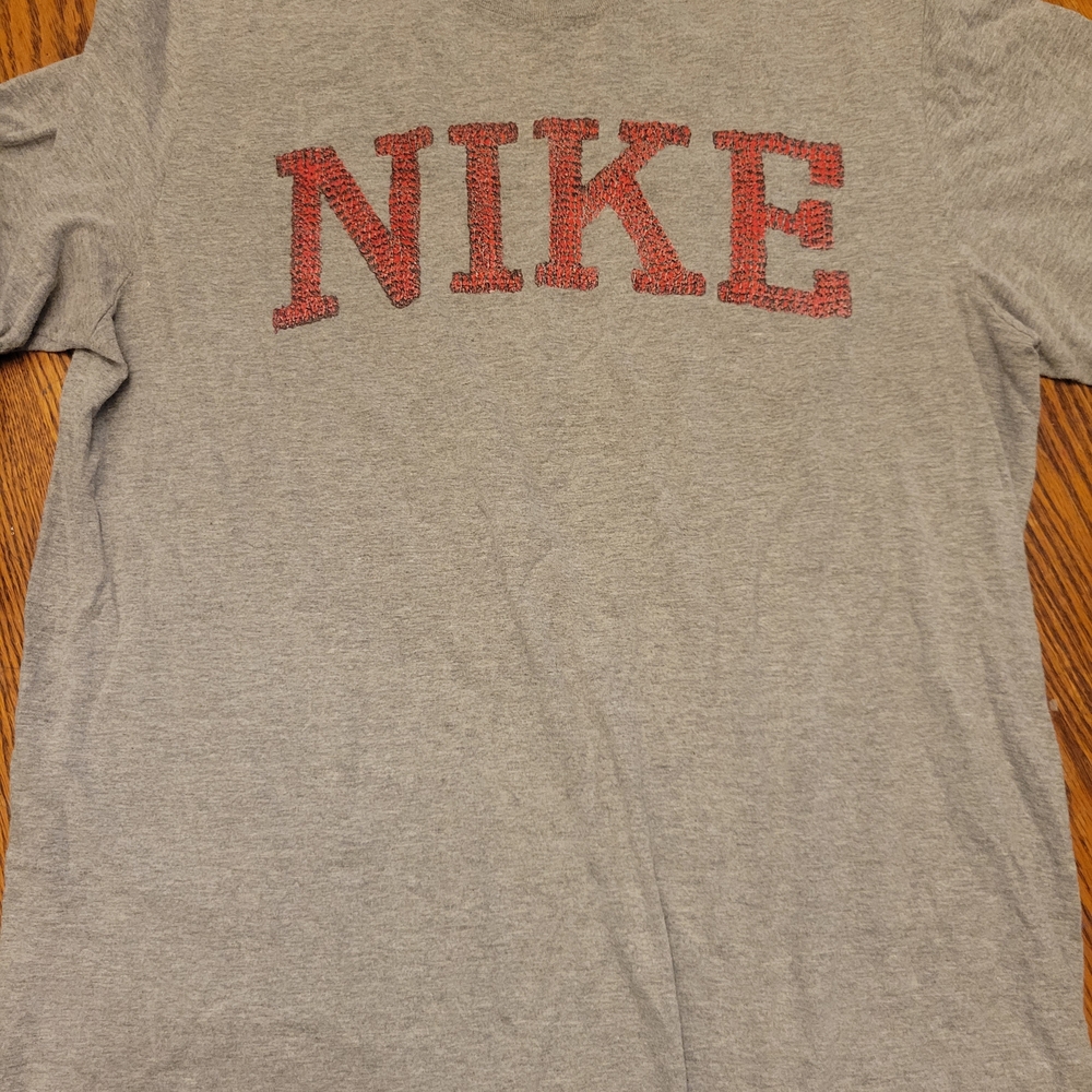 Nike Gray Shirt with Red Logo